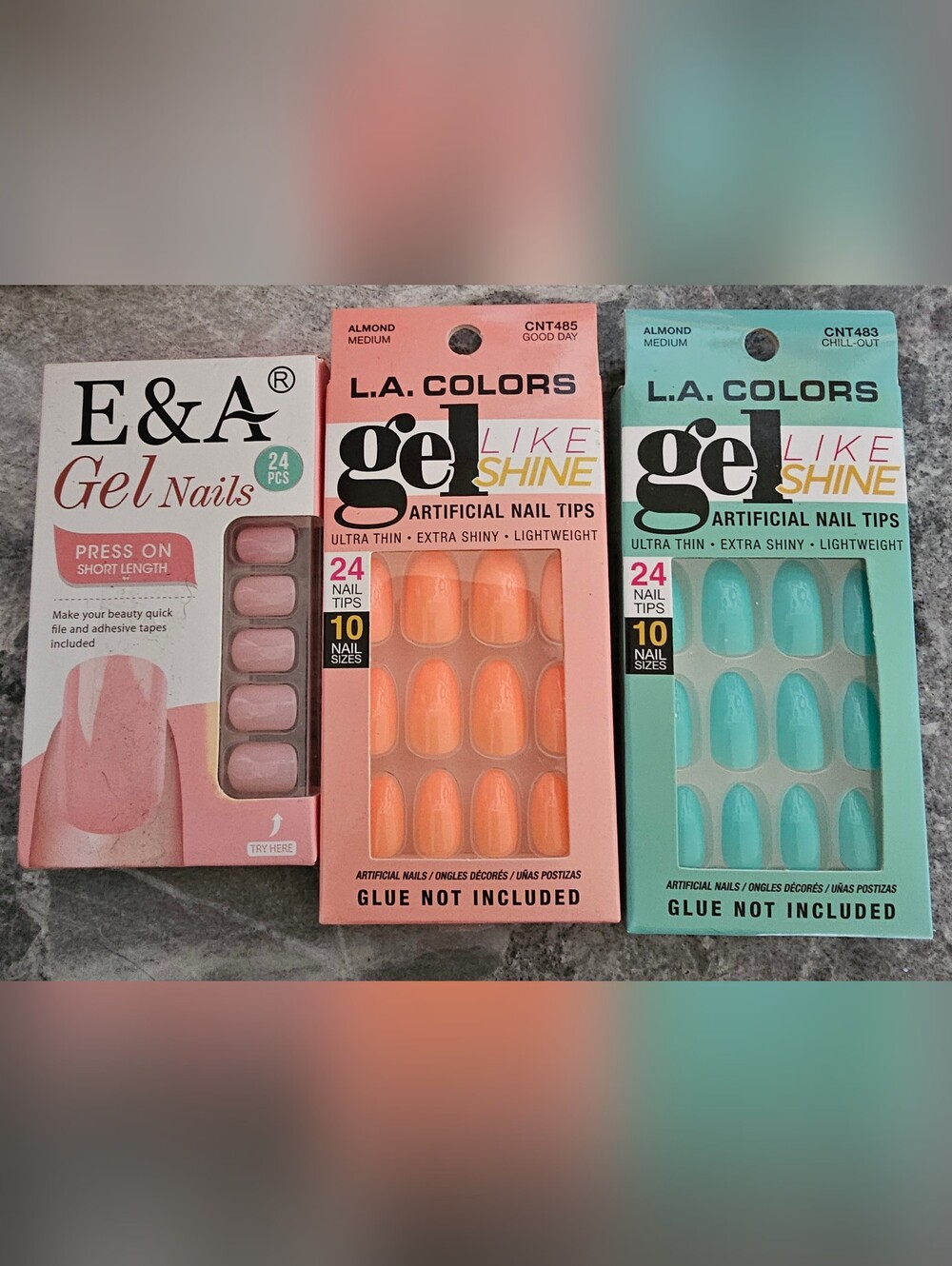 Collection of Press-On and Artificial Gel Nail Tip Sets
